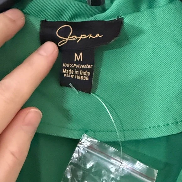 Emerald Green Women's Sleeveless Blazer Vest Size Medium - Picture 2 of 8